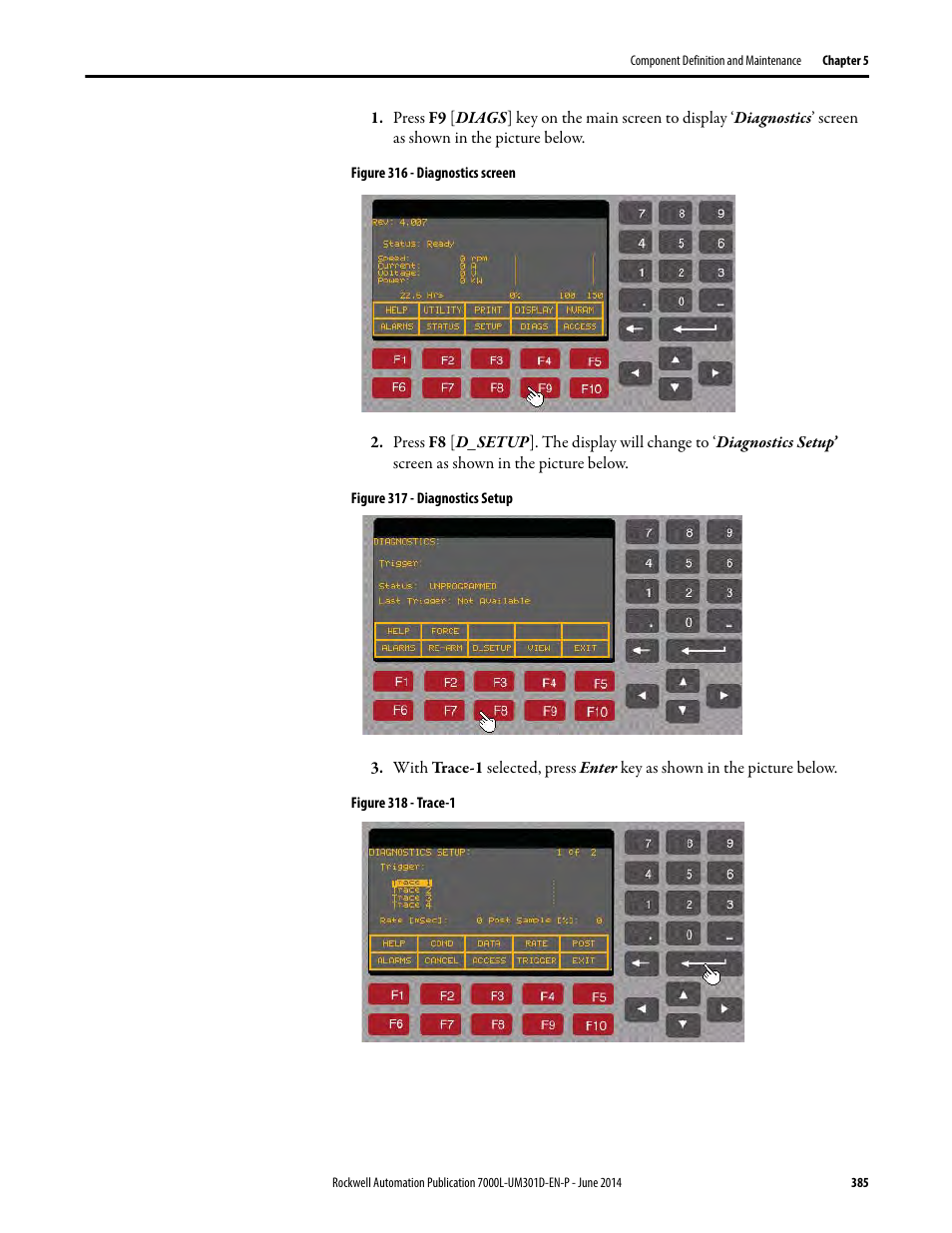 Rockwell Automation 7000L PowerFlex Medium Voltage AC Drive (C-Frame) - ForGe Control User Manual | Page 385 / 432