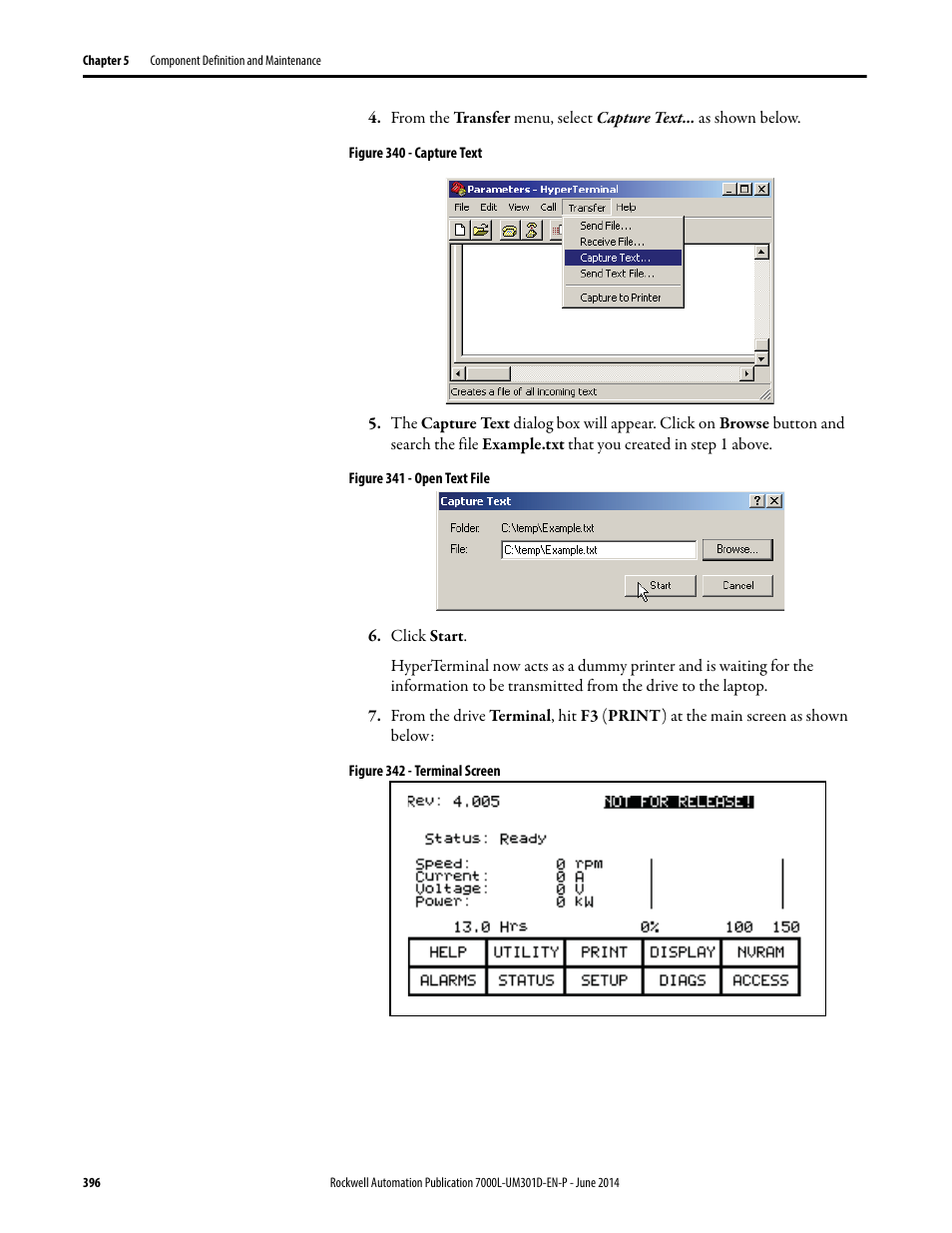 Rockwell Automation 7000L PowerFlex Medium Voltage AC Drive (C-Frame) - ForGe Control User Manual | Page 396 / 432