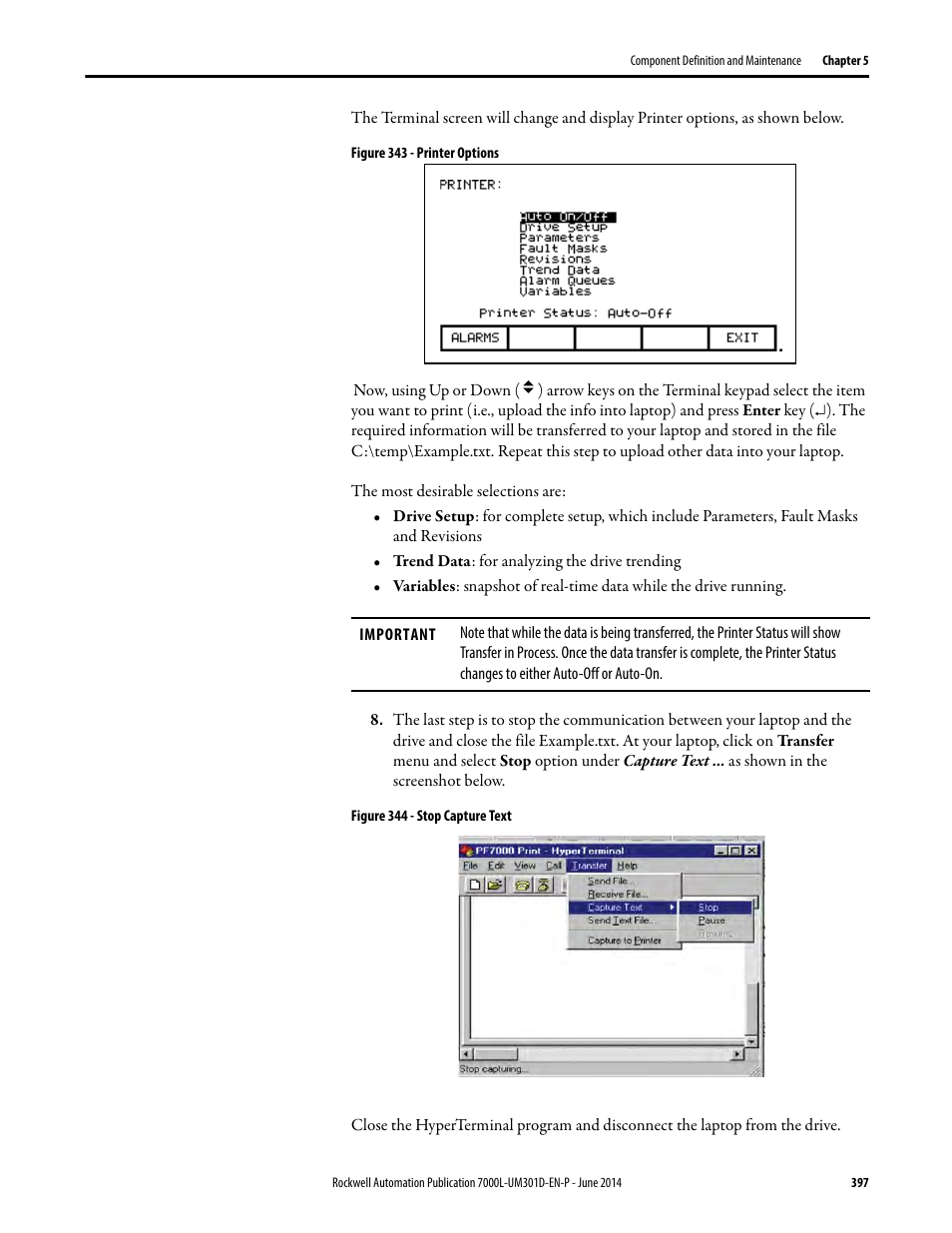 Rockwell Automation 7000L PowerFlex Medium Voltage AC Drive (C-Frame) - ForGe Control User Manual | Page 397 / 432