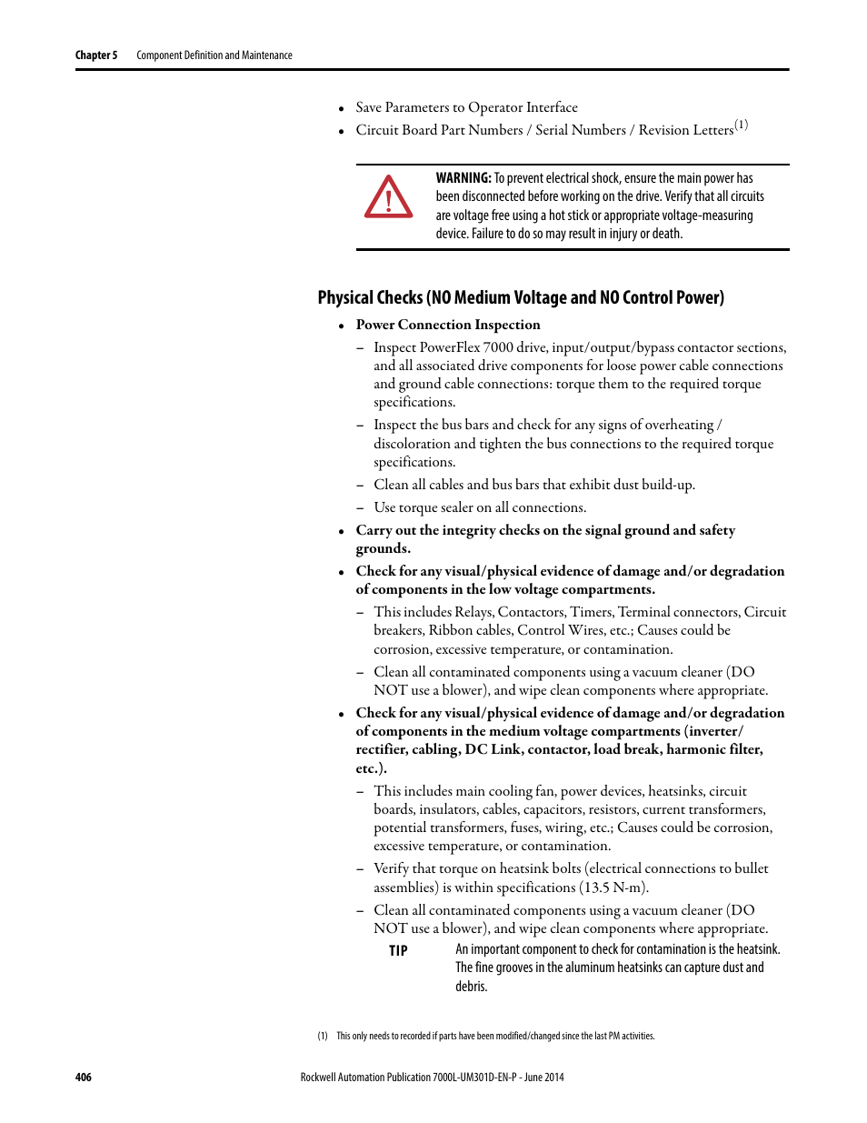 Rockwell Automation 7000L PowerFlex Medium Voltage AC Drive (C-Frame) - ForGe Control User Manual | Page 406 / 432