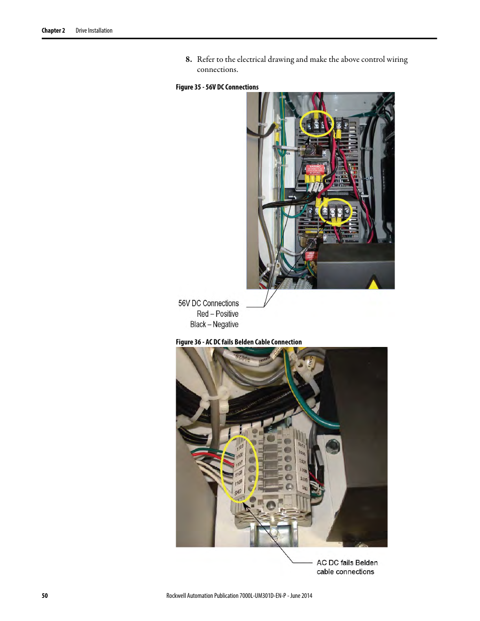 Figure 35 | Rockwell Automation 7000L PowerFlex Medium Voltage AC Drive (C-Frame) - ForGe Control User Manual | Page 50 / 432