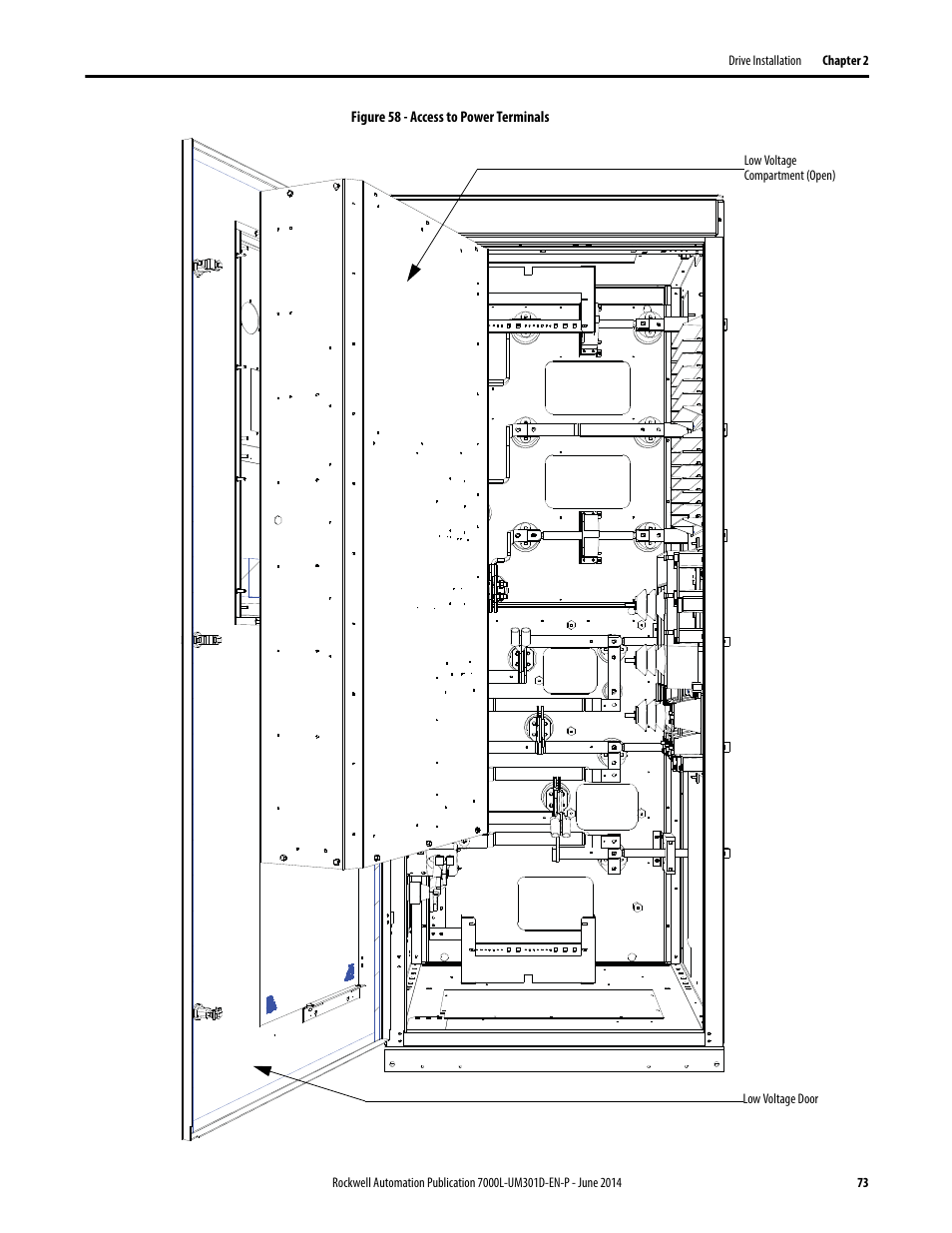 Rockwell Automation 7000L PowerFlex Medium Voltage AC Drive (C-Frame) - ForGe Control User Manual | Page 73 / 432