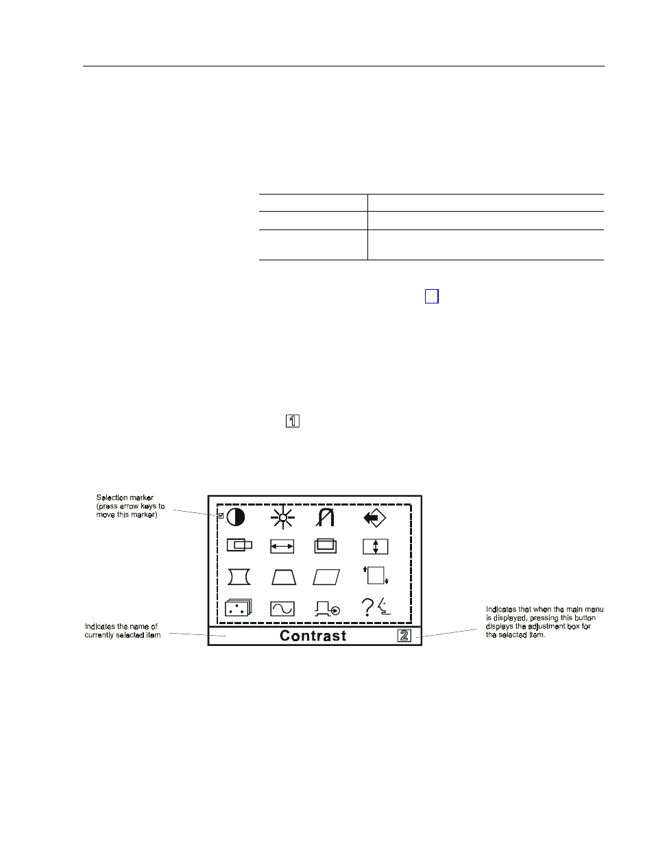 Status leds, Operating the main menu | Rockwell Automation 6159 Industrial 17 inch CRT Monitors, Series B User Manual | Page 17 / 36
