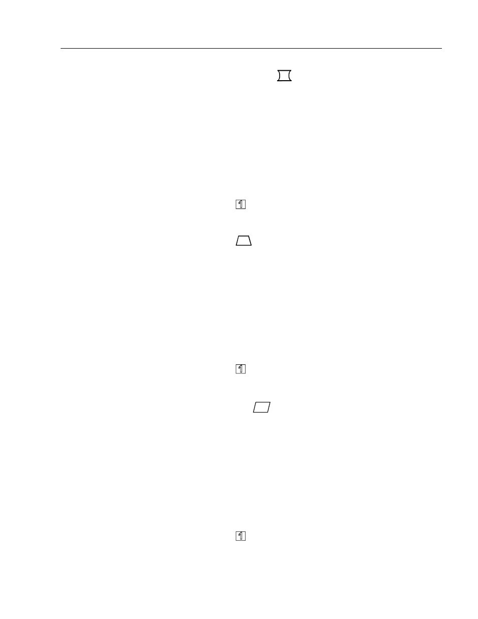 Vertical pincushion, Trapezoid, Parallelogram | Rockwell Automation 6159 Industrial 17 inch CRT Monitors, Series B User Manual | Page 23 / 36