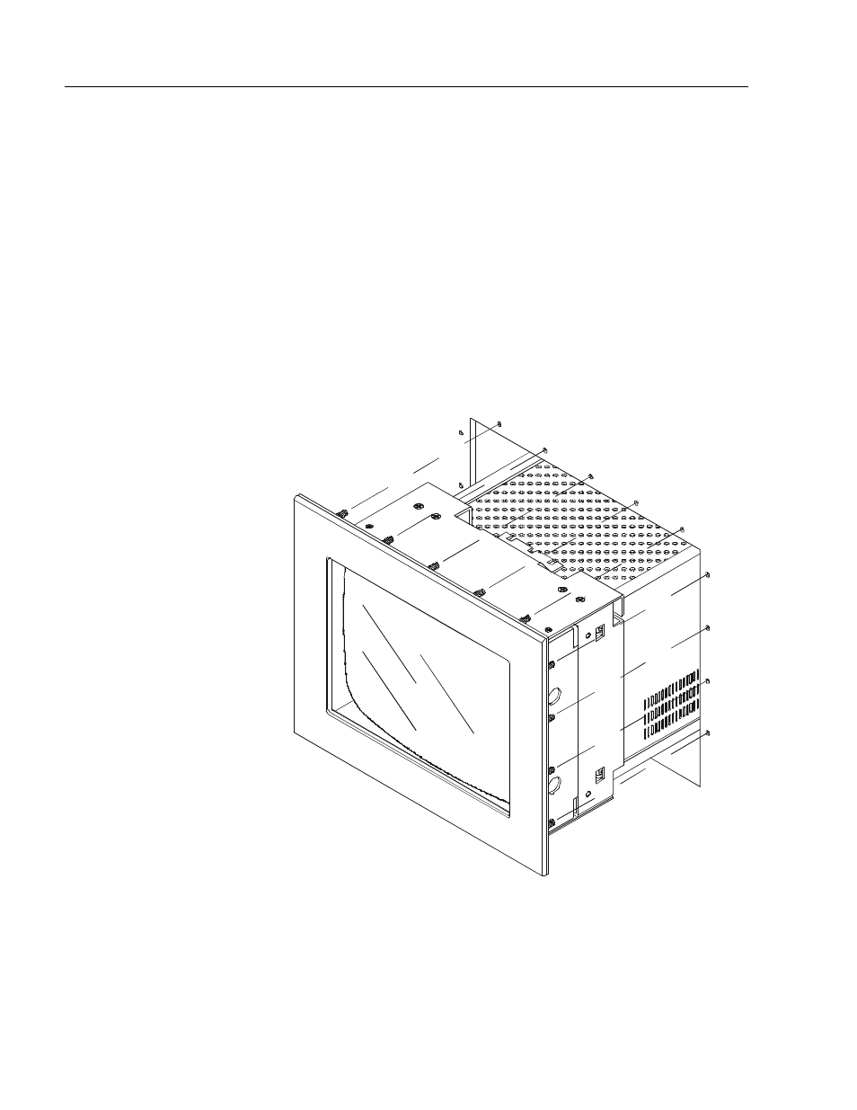 Panel mounting | Rockwell Automation 6159 Industrial 17 inch CRT Monitors, Series B User Manual | Page 6 / 36