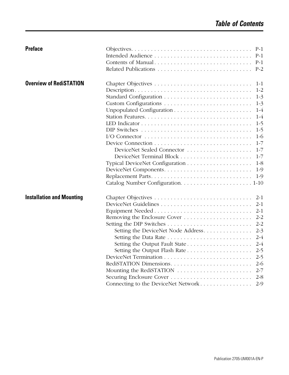 Rockwell Automation 2705 RediSTATION Operator Interface User Manual User Manual | Page 3 / 64