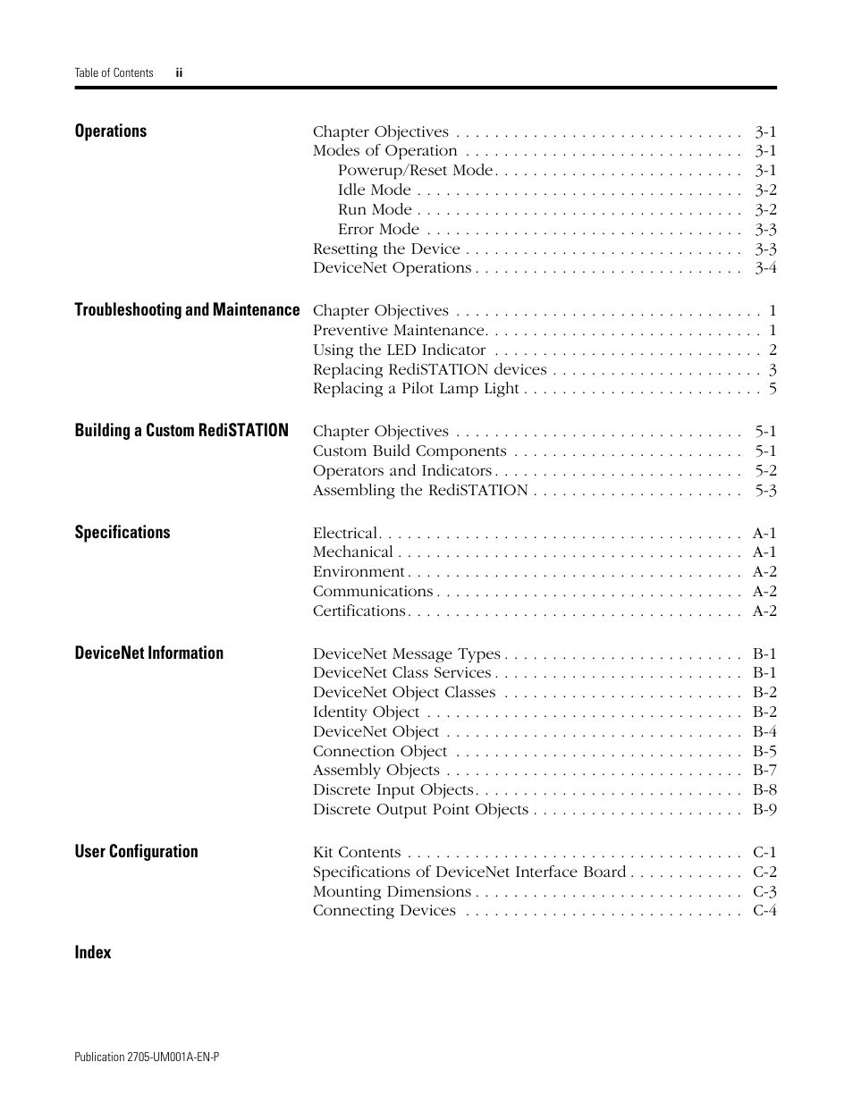 Rockwell Automation 2705 RediSTATION Operator Interface User Manual User Manual | Page 4 / 64
