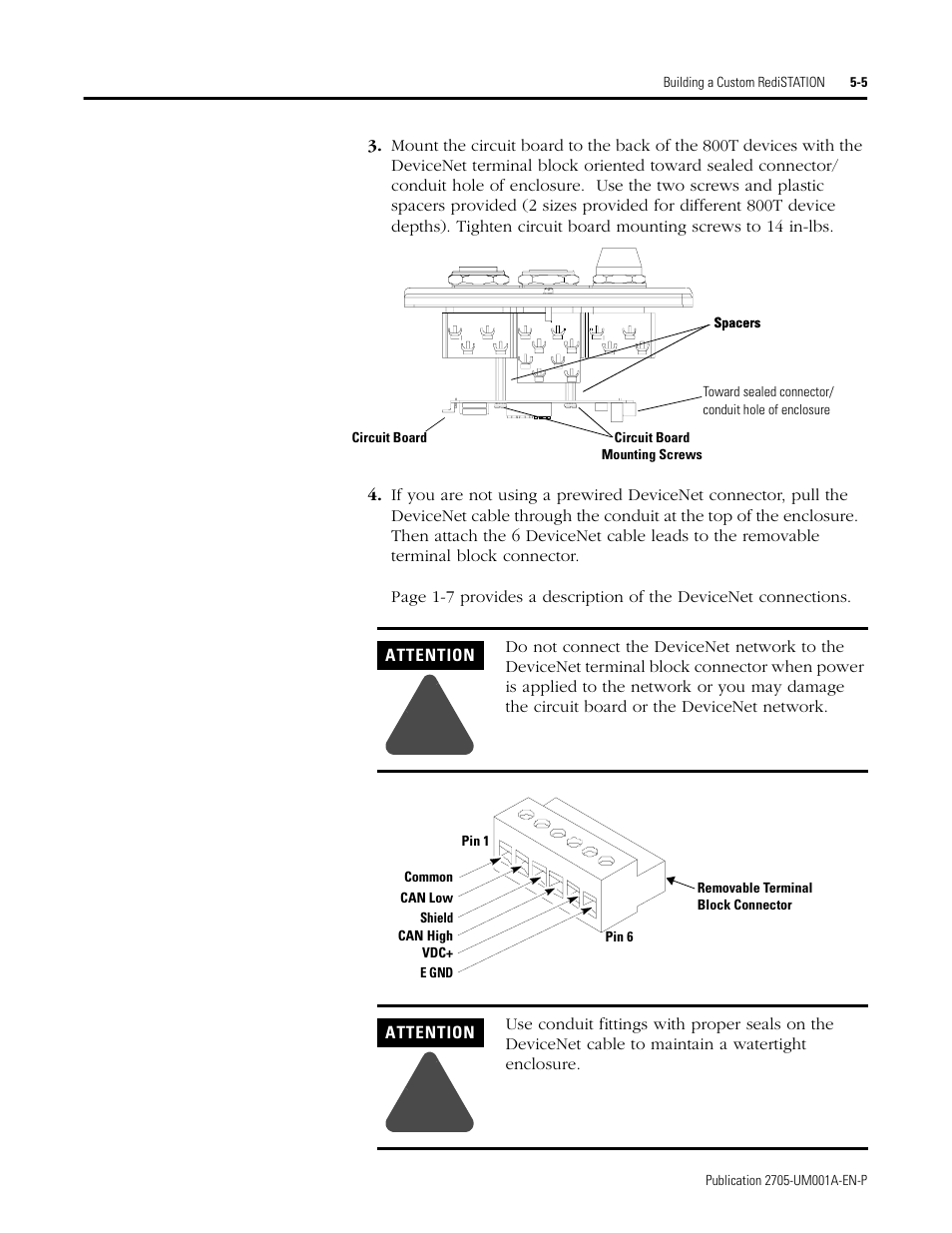 Rockwell Automation 2705 RediSTATION Operator Interface User Manual User Manual | Page 41 / 64