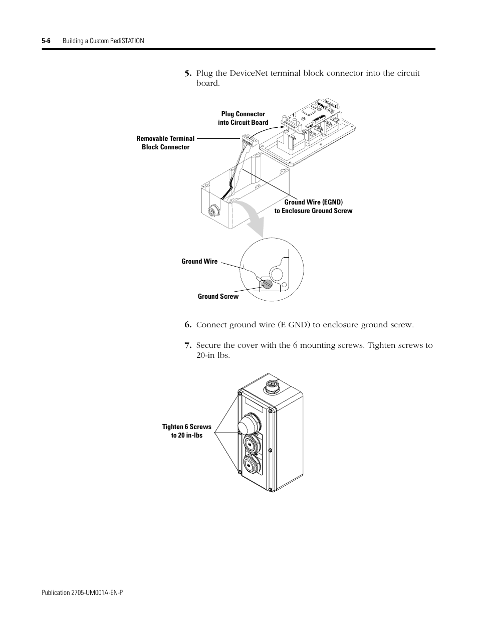 Rockwell Automation 2705 RediSTATION Operator Interface User Manual User Manual | Page 42 / 64