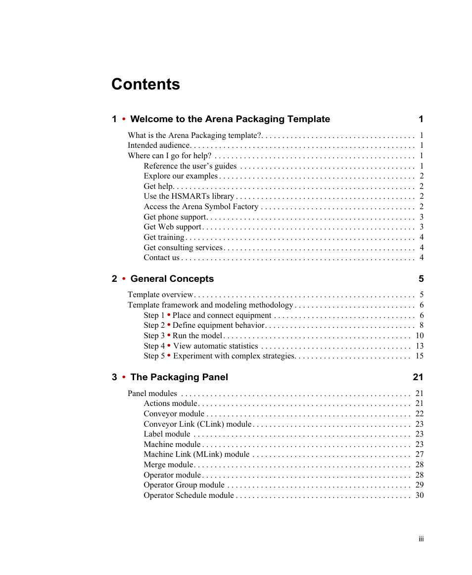 Rockwell Automation Arena Packaging Users Guide User Manual | Page 3 / 112