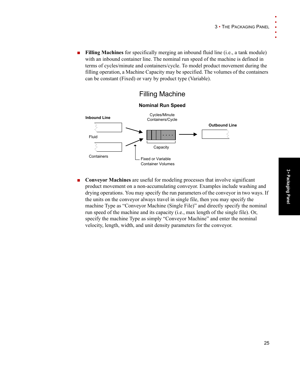 Filling machine | Rockwell Automation Arena Packaging Users Guide User Manual | Page 31 / 112