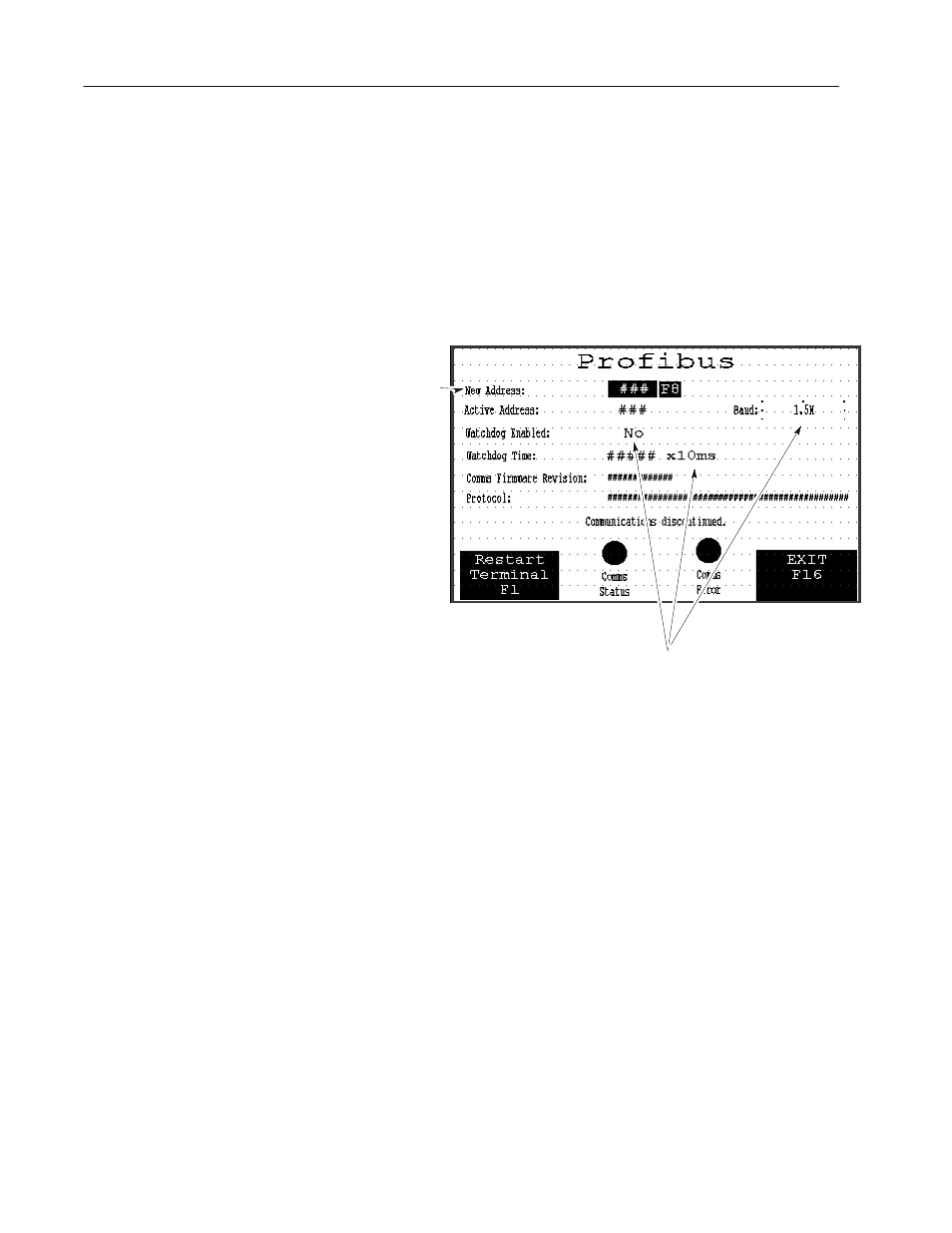 Terminal communication setup screen | Rockwell Automation 2711 PanelView 550/900 Profibus Communications User Guide User Manual | Page 30 / 44