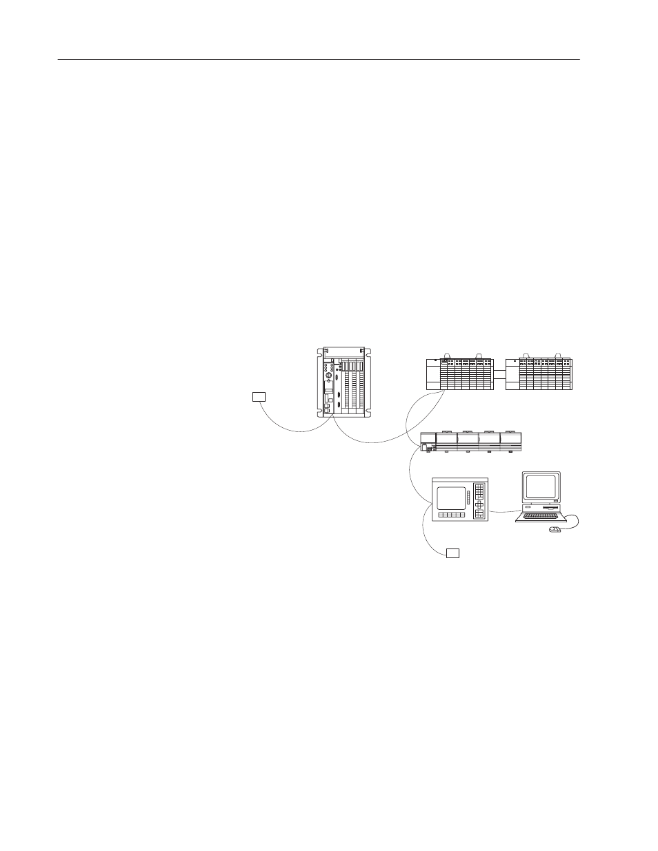 Communication between dp masters and dp slaves, Profibus dp network example | Rockwell Automation 2711 PanelView 550/900 Profibus Communications User Guide User Manual | Page 4 / 44