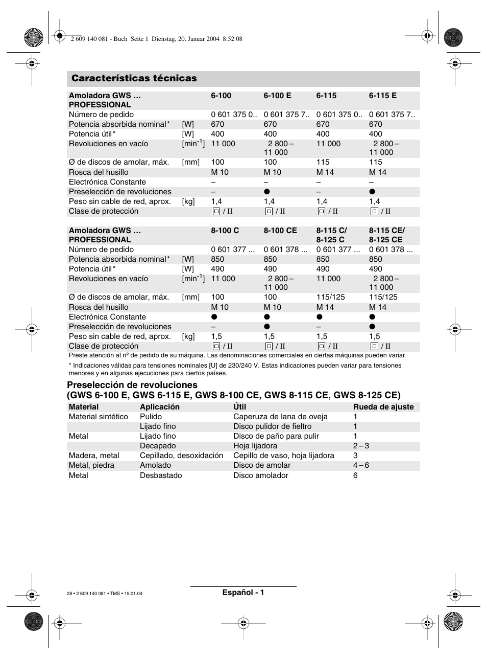 Bosch GWS 6-100 (E) User Manual | Page 12 / 27