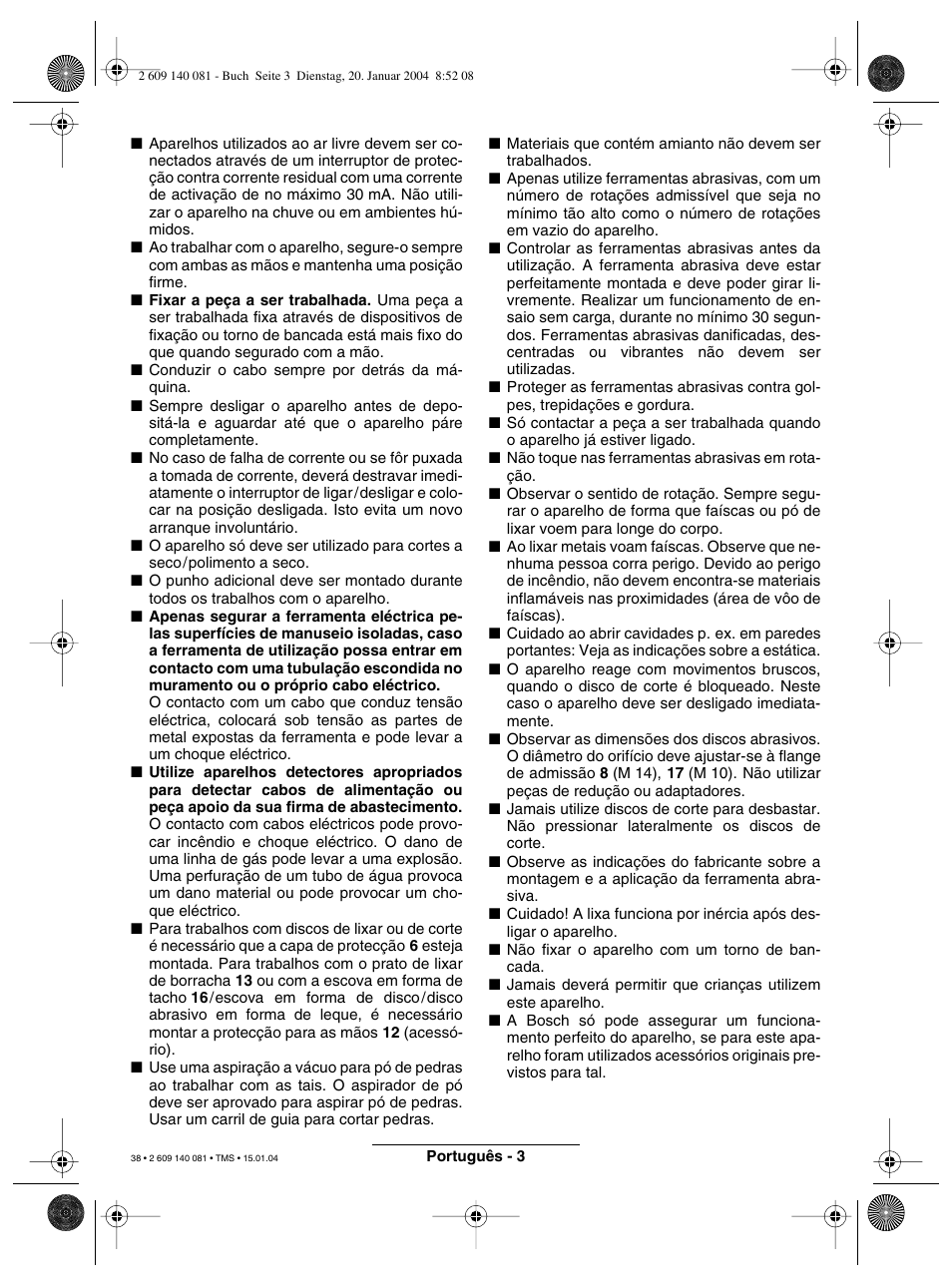 Bosch GWS 6-100 (E) User Manual | Page 22 / 27