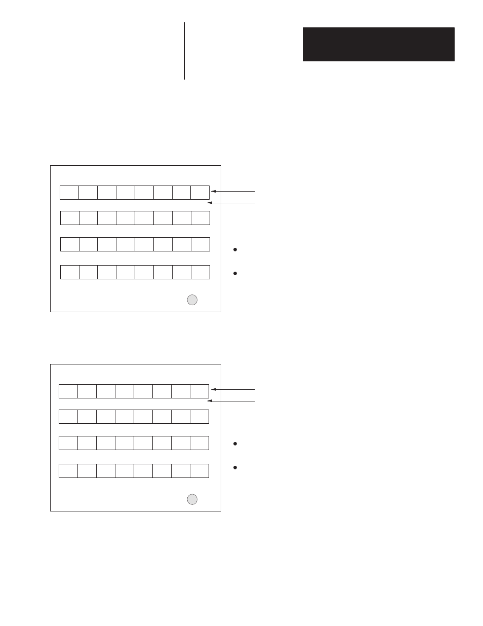 Bit addresses for 32 button modules | Rockwell Automation 2705 RediPanel Push Button Module User Manual | Page 44 / 100