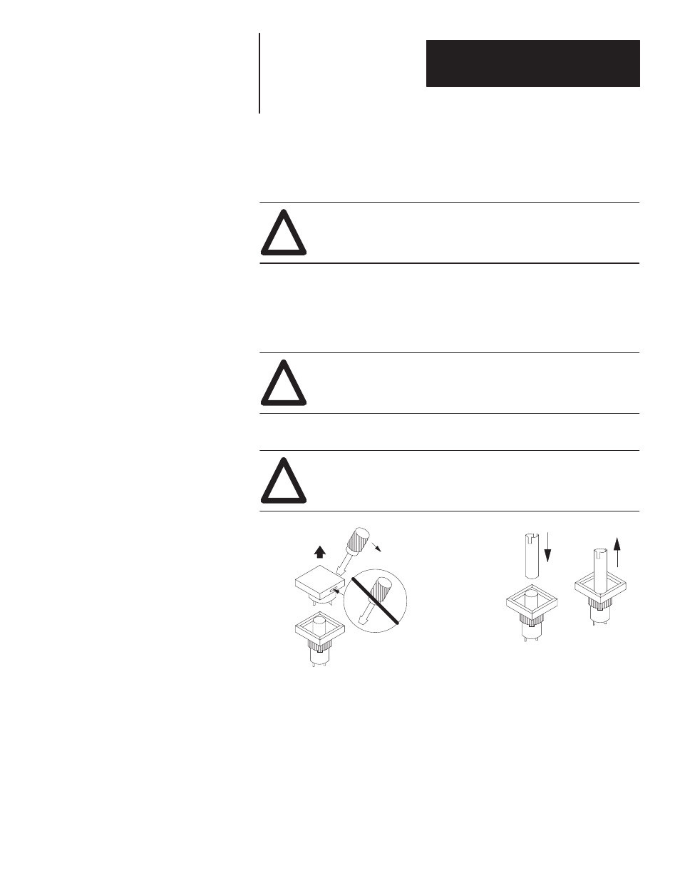 E - replacing lamps, Replacing lamps | Rockwell Automation 2705 RediPanel Push Button Module User Manual | Page 90 / 100