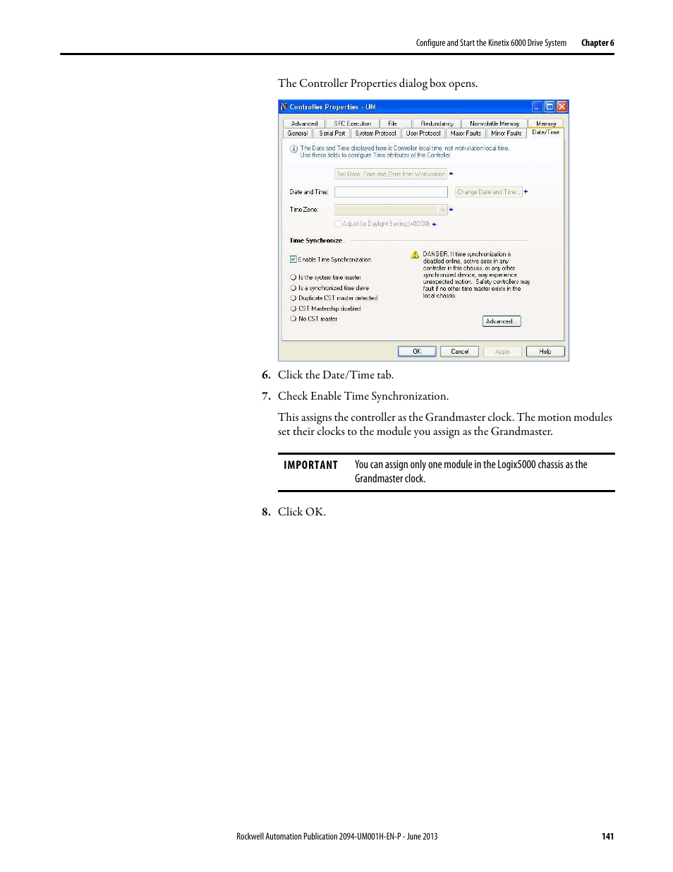 Rockwell Automation 2094-xMxx-S Kinetix 6000 Multi-axis Servo Drives User Manual User Manual | Page 141 / 286