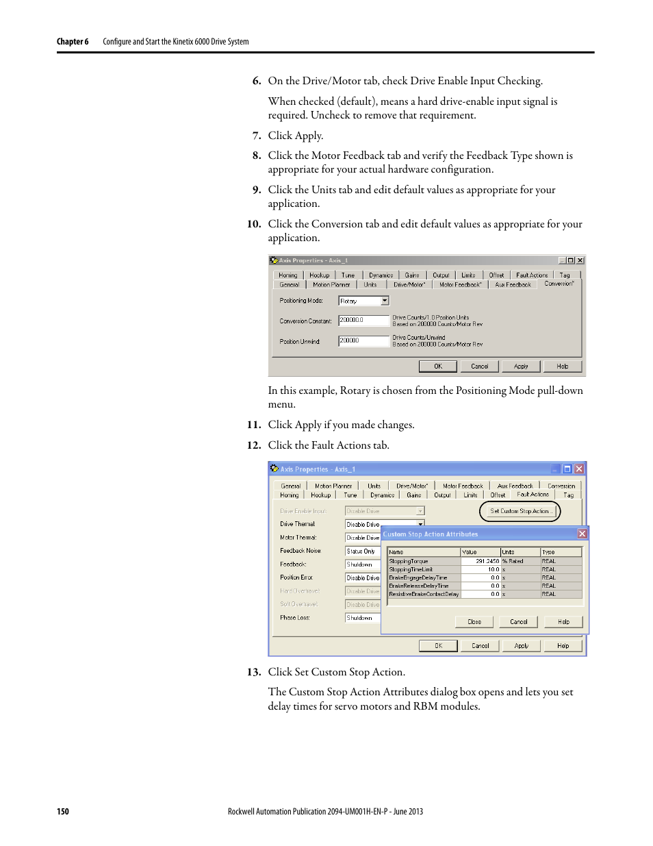 Rockwell Automation 2094-xMxx-S Kinetix 6000 Multi-axis Servo Drives User Manual User Manual | Page 150 / 286