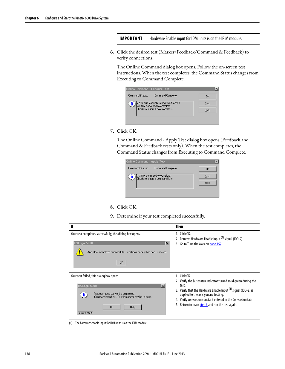 Rockwell Automation 2094-xMxx-S Kinetix 6000 Multi-axis Servo Drives User Manual User Manual | Page 156 / 286