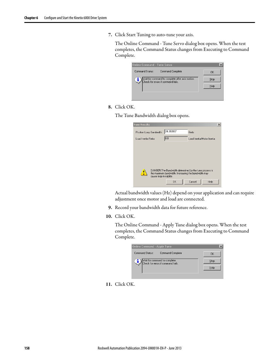 Rockwell Automation 2094-xMxx-S Kinetix 6000 Multi-axis Servo Drives User Manual User Manual | Page 158 / 286