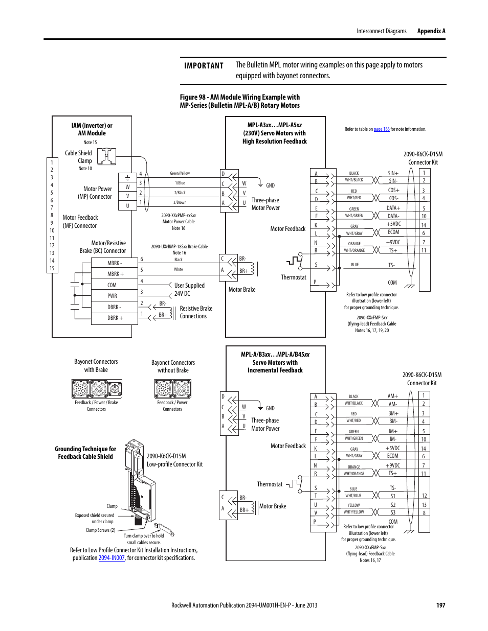 Rockwell Automation 2094-xMxx-S Kinetix 6000 Multi-axis Servo Drives User Manual User Manual | Page 197 / 286