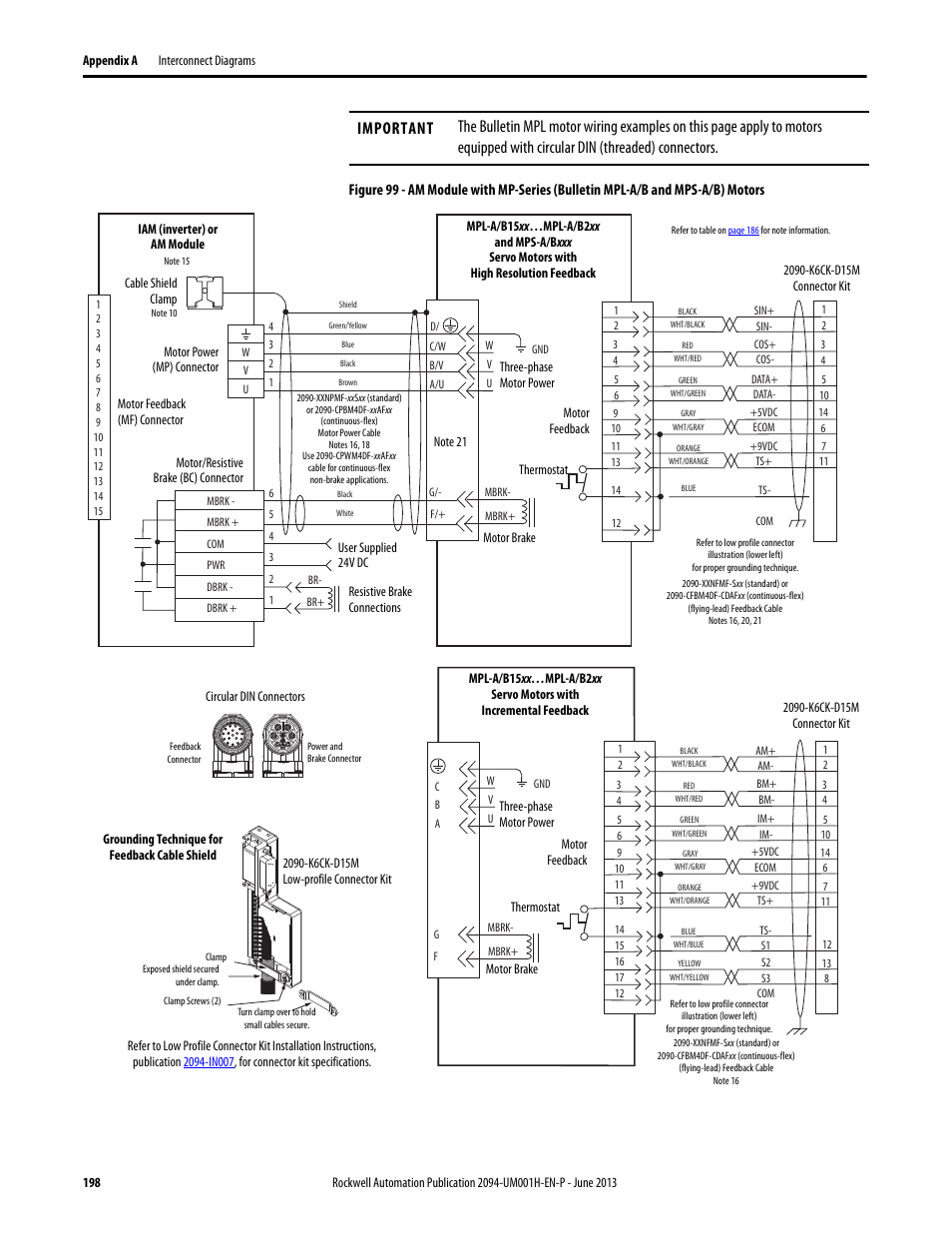 Rockwell Automation 2094-xMxx-S Kinetix 6000 Multi-axis Servo Drives User Manual User Manual | Page 198 / 286