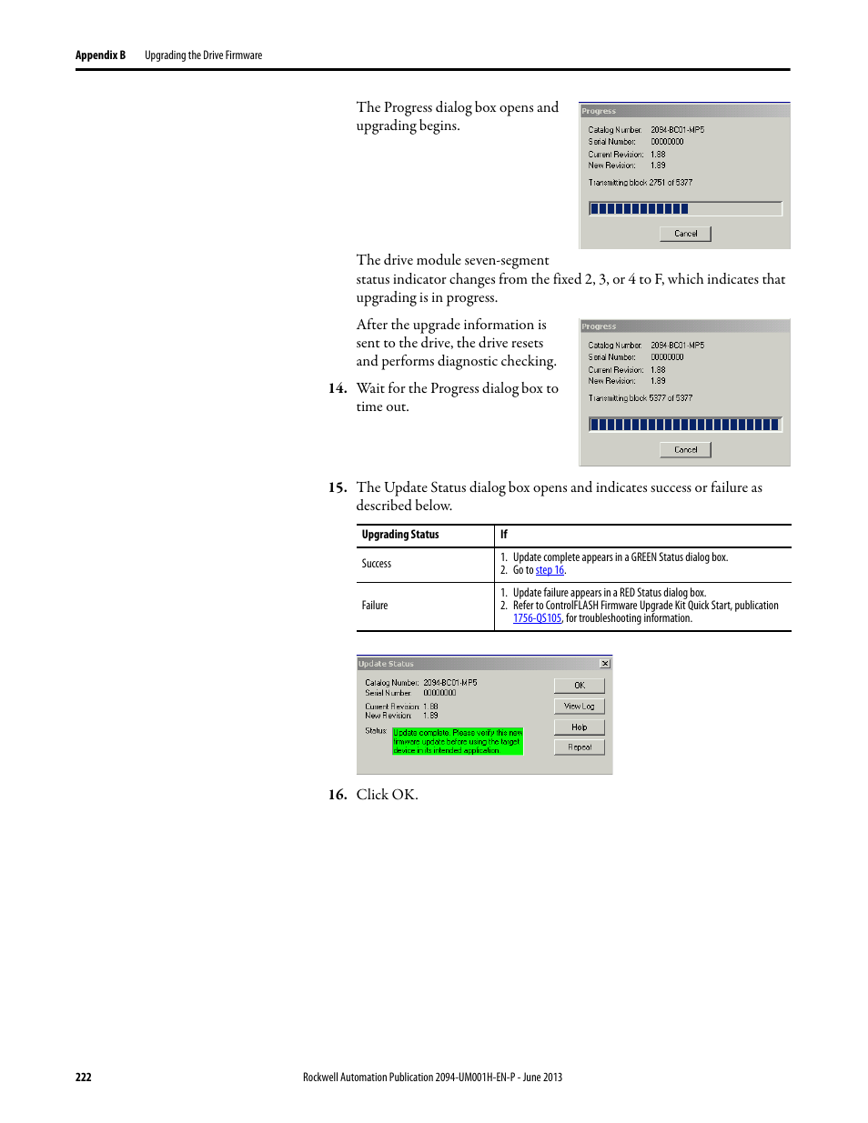 Rockwell Automation 2094-xMxx-S Kinetix 6000 Multi-axis Servo Drives User Manual User Manual | Page 222 / 286