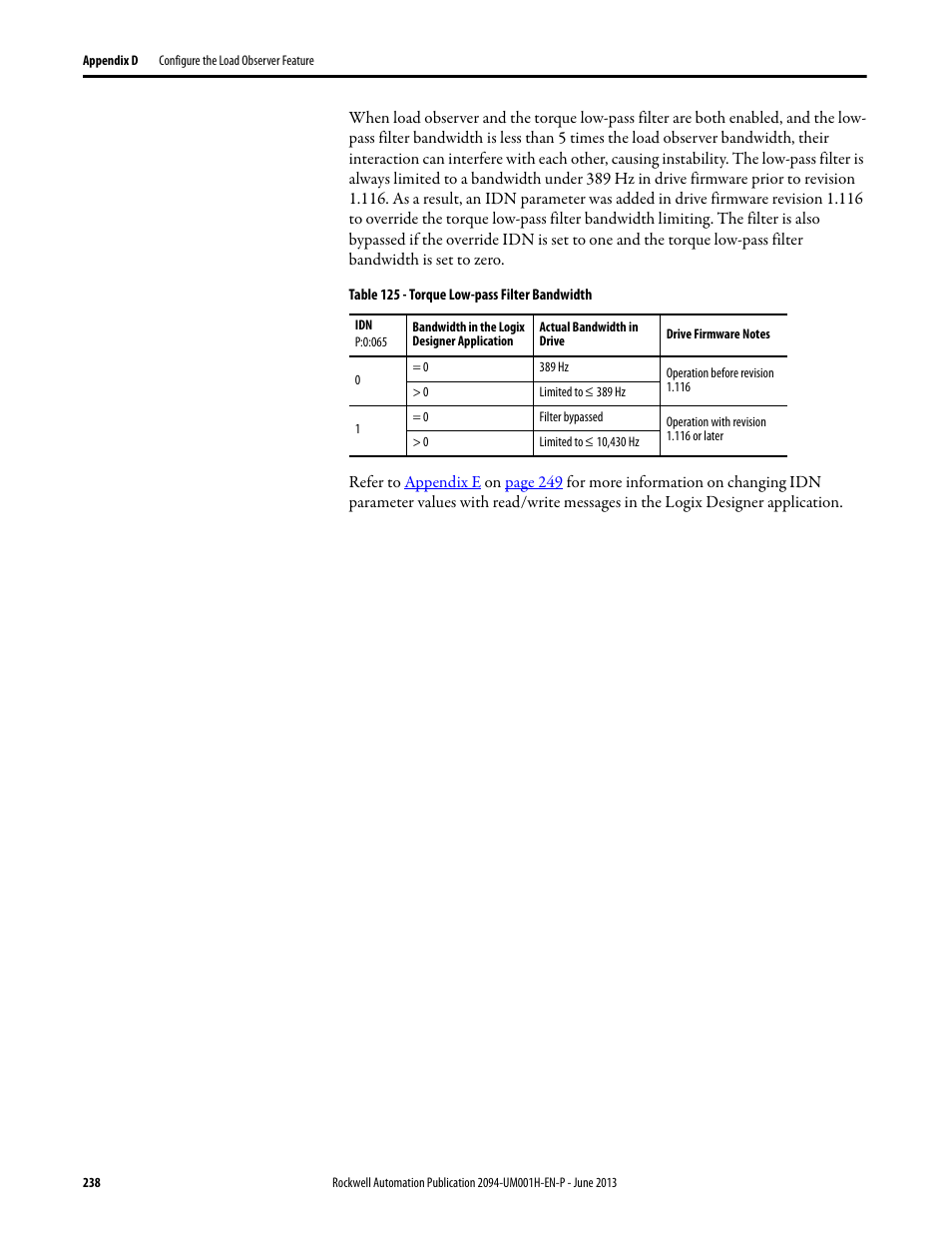 Rockwell Automation 2094-xMxx-S Kinetix 6000 Multi-axis Servo Drives User Manual User Manual | Page 238 / 286