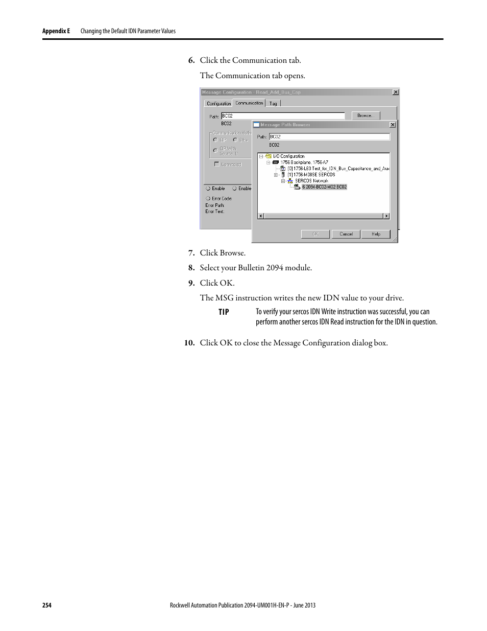 Rockwell Automation 2094-xMxx-S Kinetix 6000 Multi-axis Servo Drives User Manual User Manual | Page 254 / 286