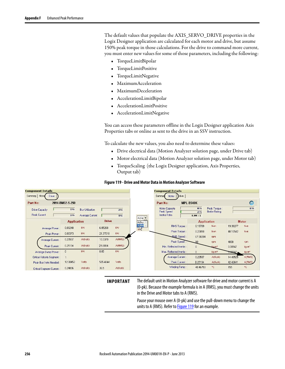 Rockwell Automation 2094-xMxx-S Kinetix 6000 Multi-axis Servo Drives User Manual User Manual | Page 256 / 286