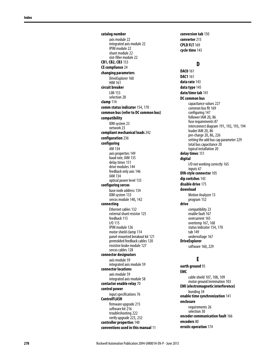 Rockwell Automation 2094-xMxx-S Kinetix 6000 Multi-axis Servo Drives User Manual User Manual | Page 278 / 286