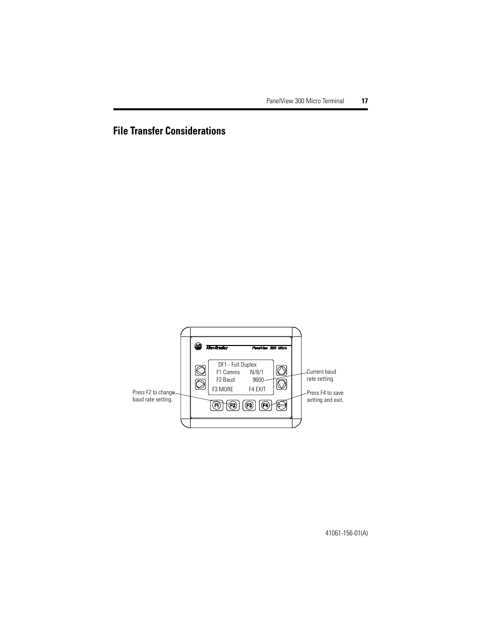 File transfer considerations | Rockwell Automation 2711-M3A18L1_M3A19L1 PanelView 300 Micro Terminals Installation Instructions User Manual | Page 17 / 116