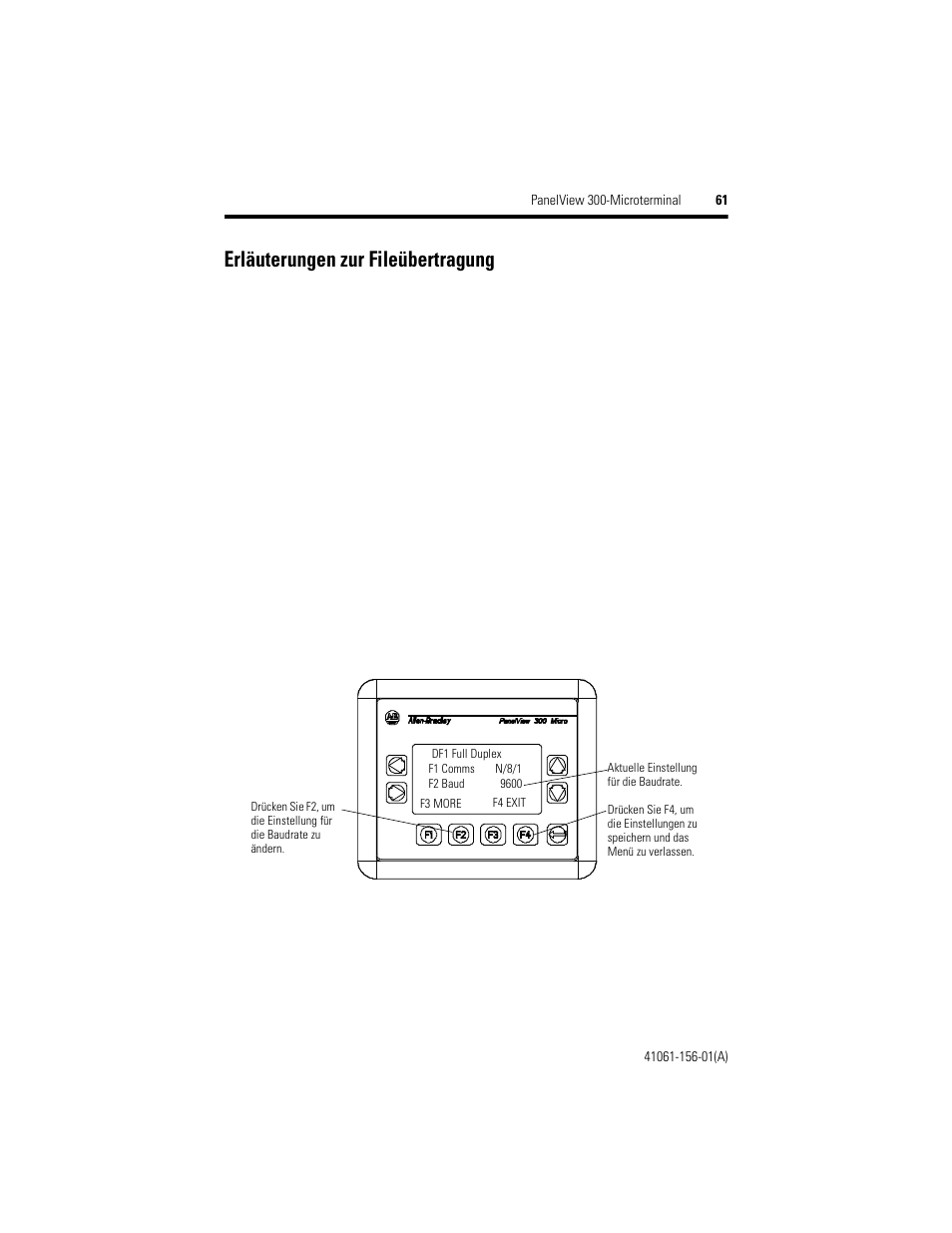 Erläuterungen zur fileübertragung | Rockwell Automation 2711-M3A18L1_M3A19L1 PanelView 300 Micro Terminals Installation Instructions User Manual | Page 61 / 116