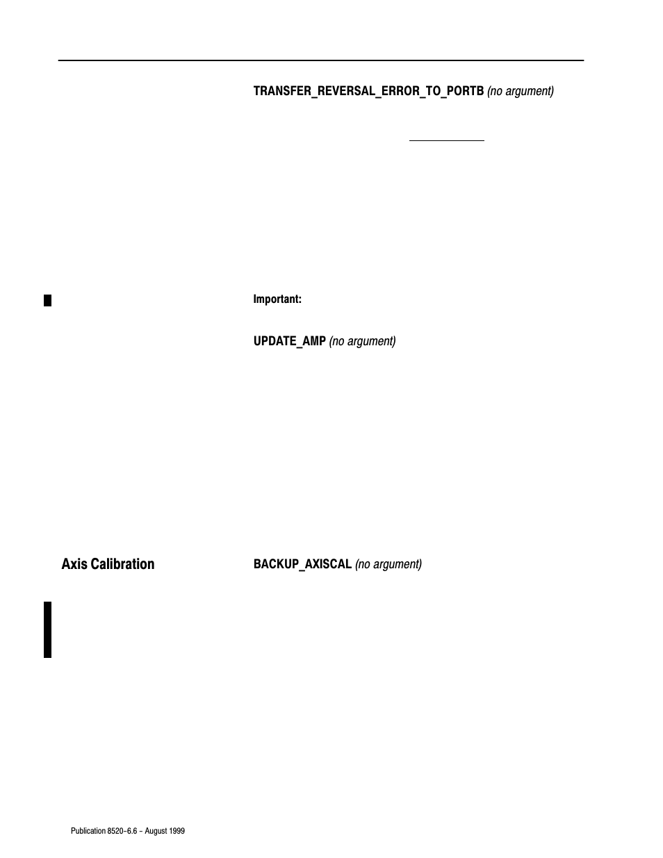 Axis calibration | Rockwell Automation 8520-9API 9/Series OCI API Developer's Guide User Manual | Page 119 / 263