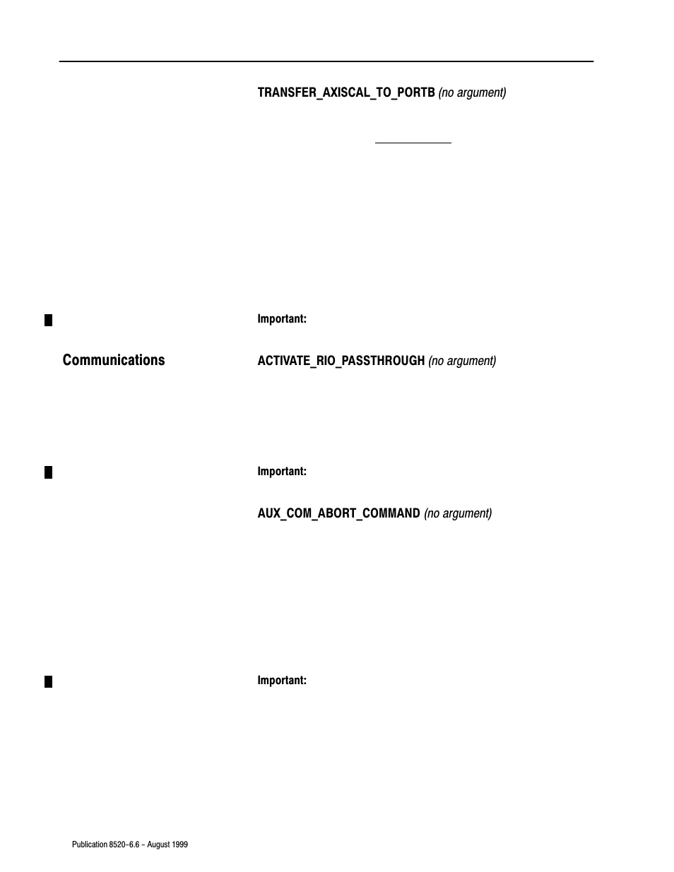 Communications | Rockwell Automation 8520-9API 9/Series OCI API Developer's Guide User Manual | Page 125 / 263