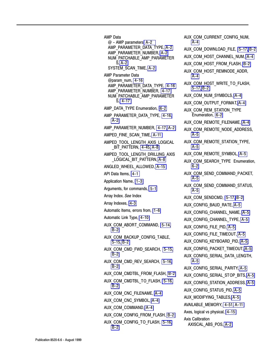 Rockwell Automation 8520-9API 9/Series OCI API Developer's Guide User Manual | Page 242 / 263