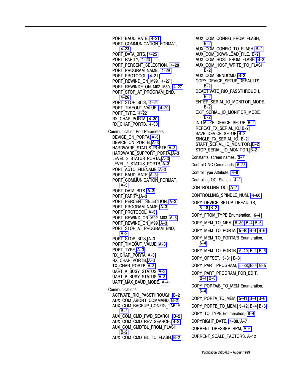 Rockwell Automation 8520-9API 9/Series OCI API Developer's Guide User Manual | Page 245 / 263