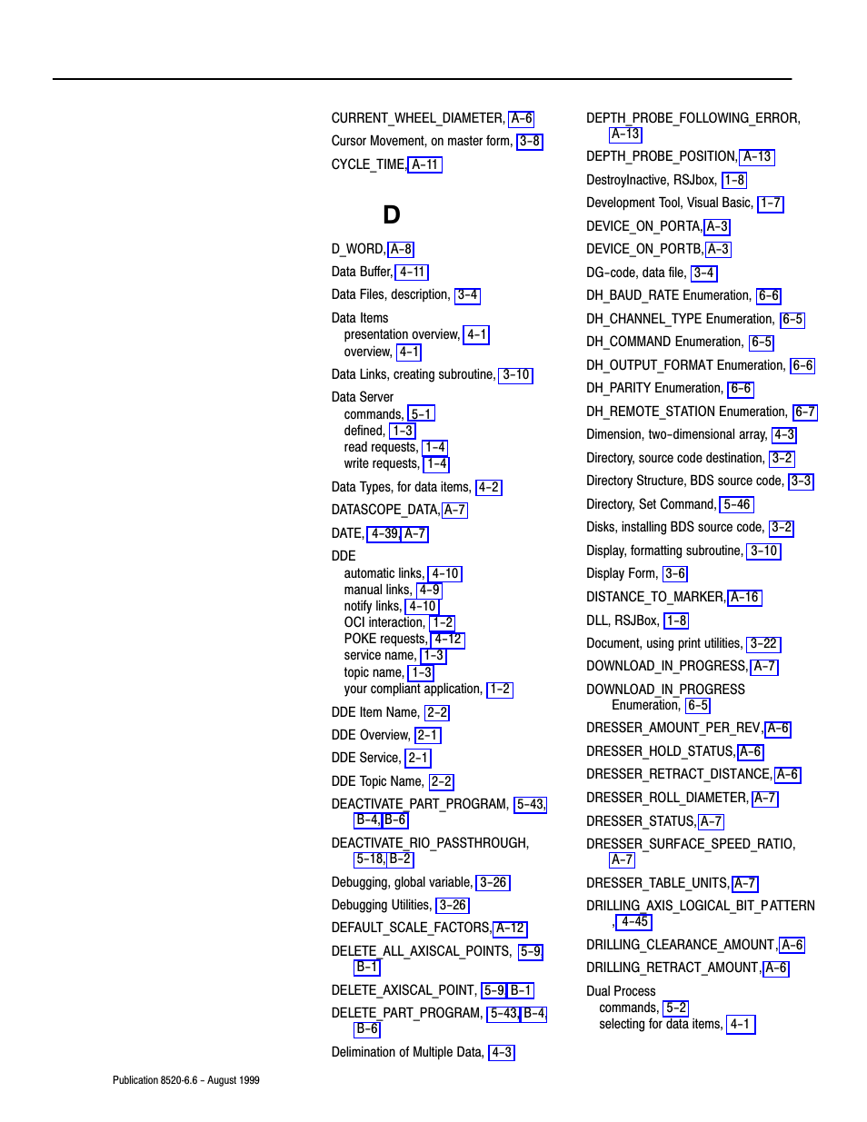 Rockwell Automation 8520-9API 9/Series OCI API Developer's Guide User Manual | Page 246 / 263