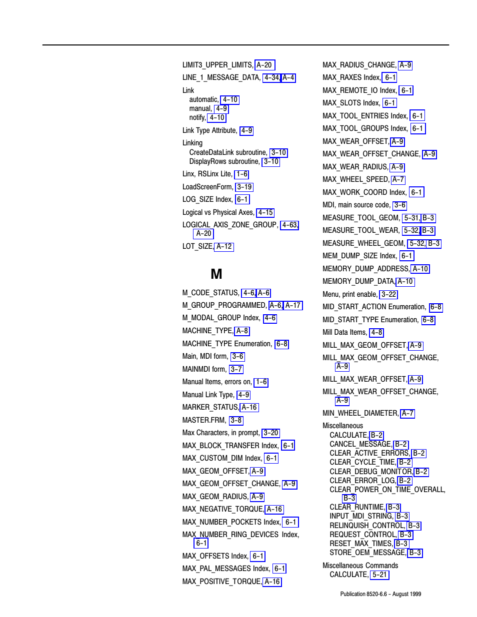 Rockwell Automation 8520-9API 9/Series OCI API Developer's Guide User Manual | Page 251 / 263
