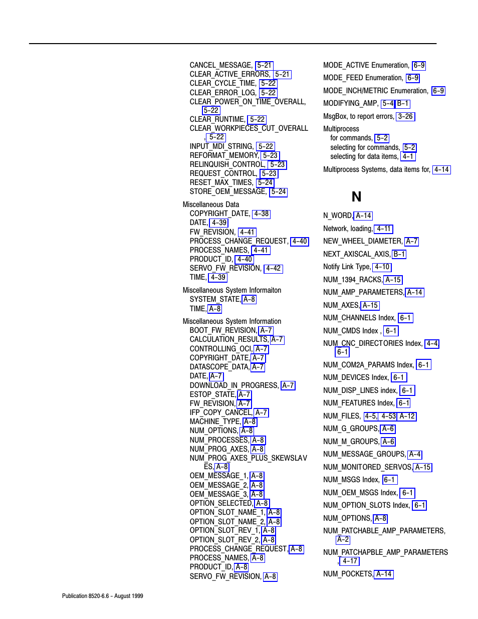 Rockwell Automation 8520-9API 9/Series OCI API Developer's Guide User Manual | Page 252 / 263