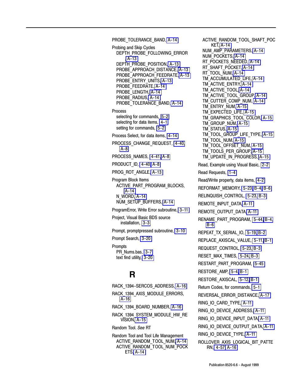 Rockwell Automation 8520-9API 9/Series OCI API Developer's Guide User Manual | Page 257 / 263