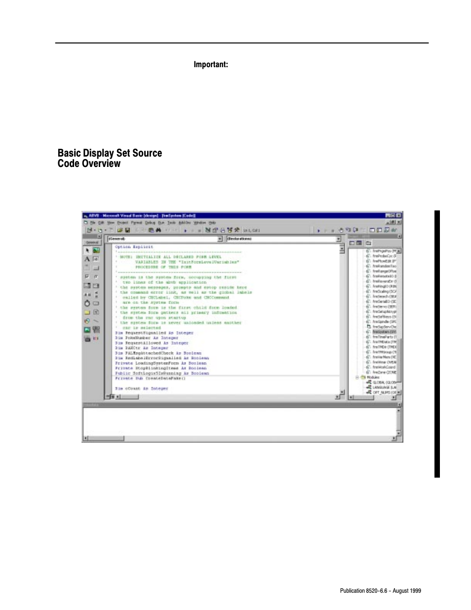 Basic display set source code overview | Rockwell Automation 8520-9API 9/Series OCI API Developer's Guide User Manual | Page 26 / 263