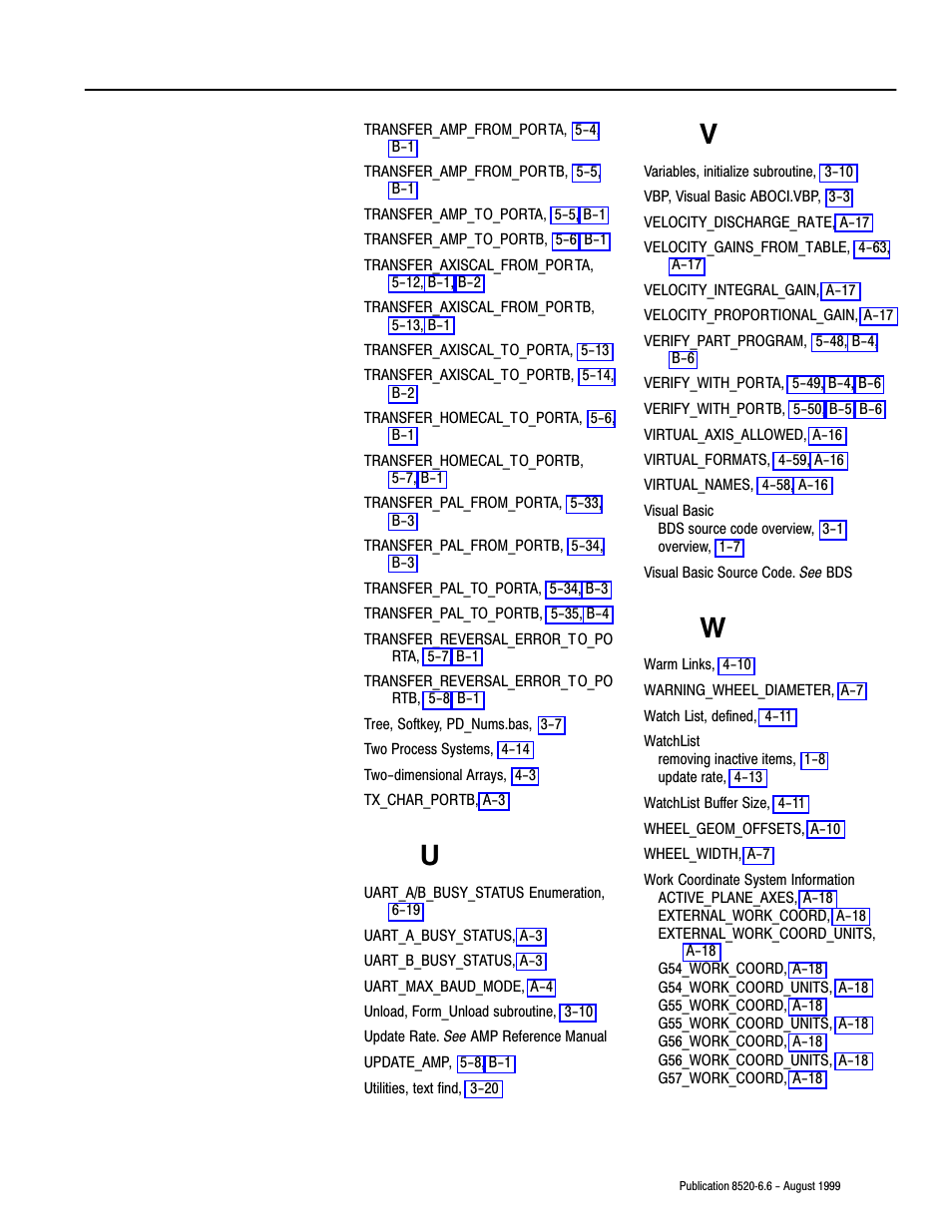 Rockwell Automation 8520-9API 9/Series OCI API Developer's Guide User Manual | Page 261 / 263