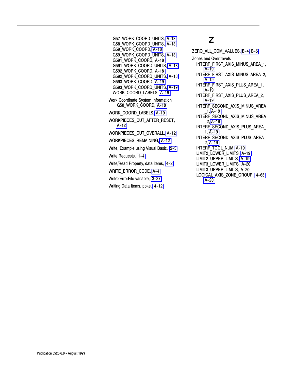 Rockwell Automation 8520-9API 9/Series OCI API Developer's Guide User Manual | Page 262 / 263