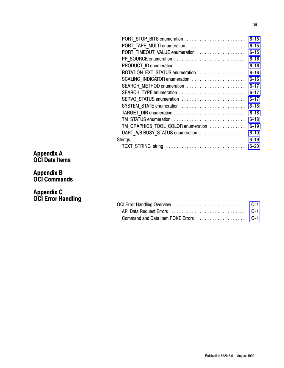 Rockwell Automation 8520-9API 9/Series OCI API Developer's Guide User Manual | Page 9 / 263