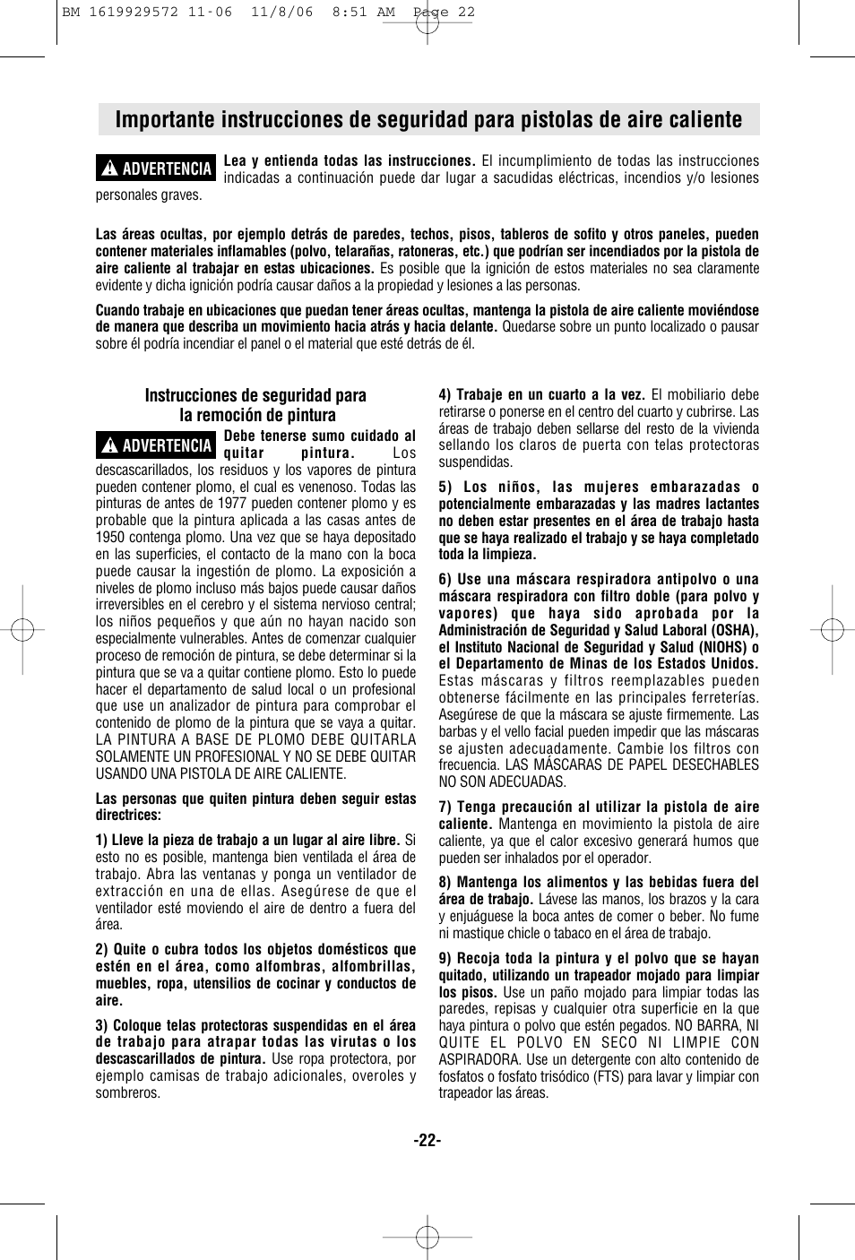 Bosch 1944LCD User Manual | Page 22 / 32