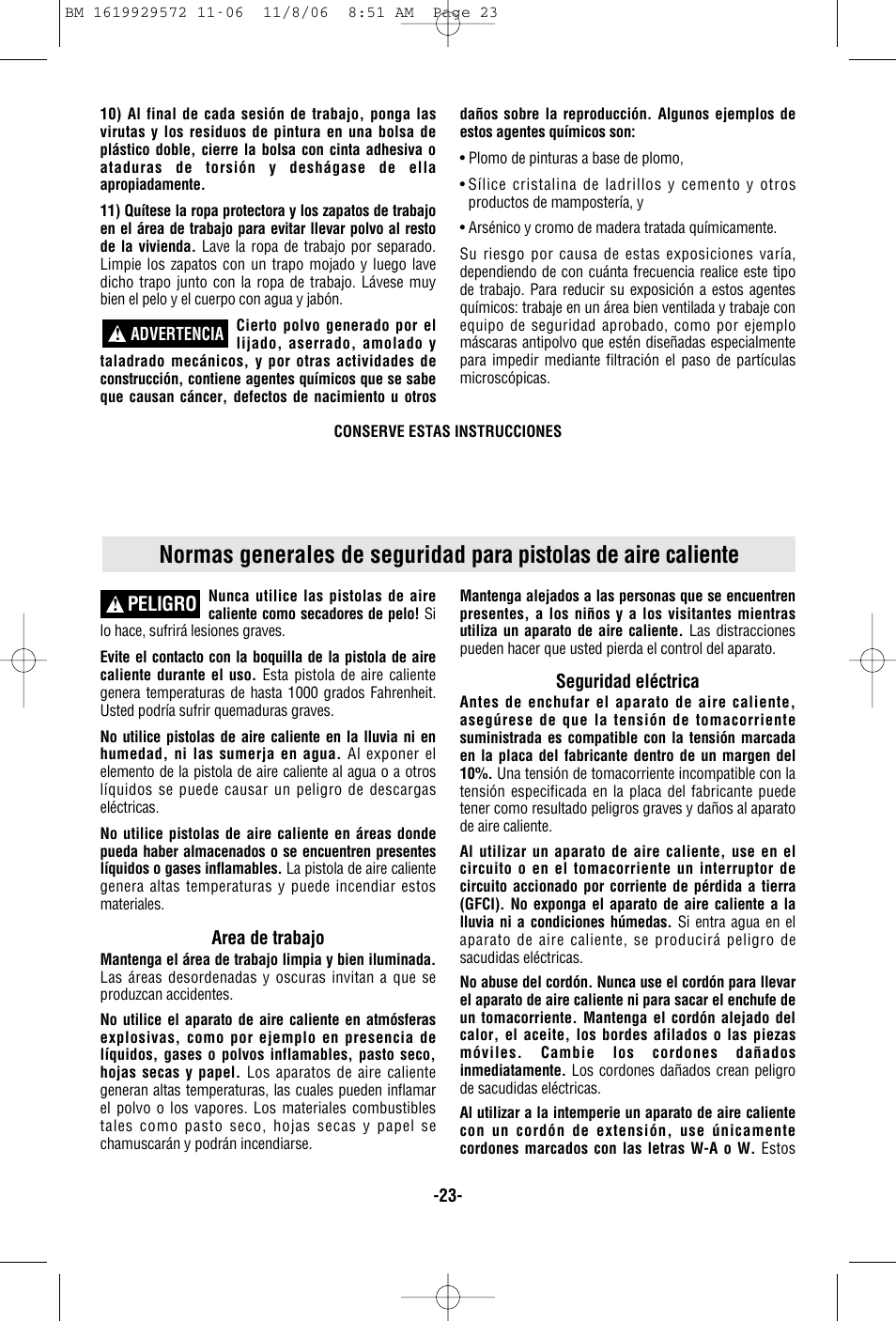 Bosch 1944LCD User Manual | Page 23 / 32
