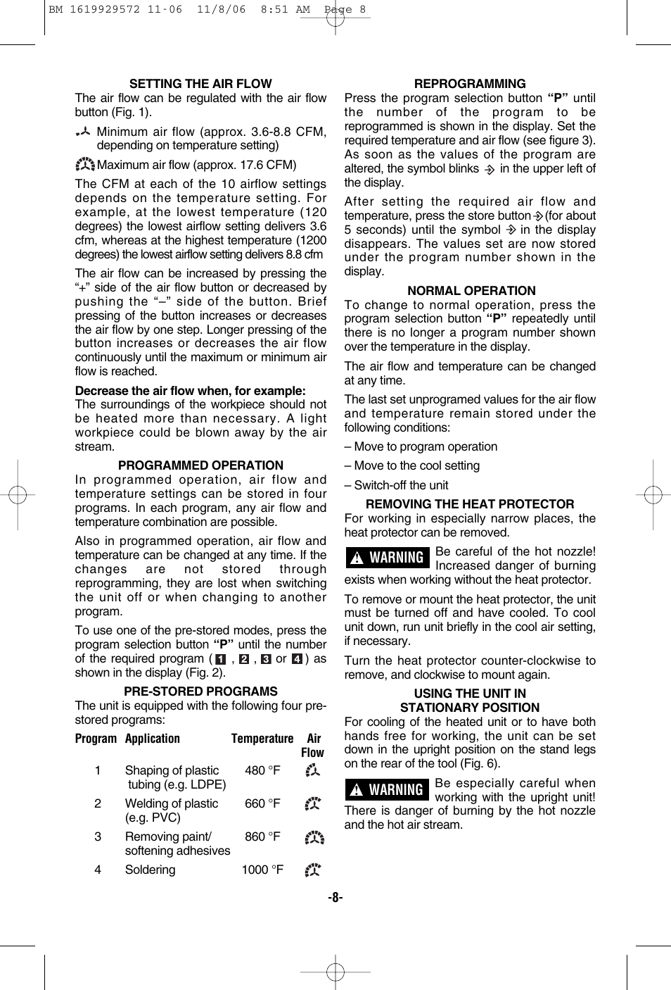 Bosch 1944LCD User Manual | Page 8 / 32