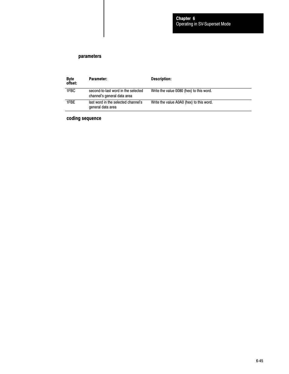 6ć45 | Rockwell Automation 6008-SV2R VMEbus remote I/O Scanner User Manual | Page 126 / 194